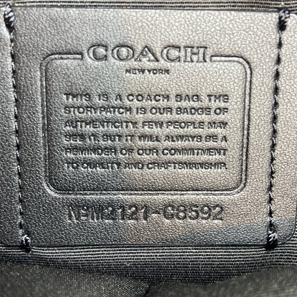 Coach Court Women's Backpack In Signature Canvas & Leather W/ Bee Print (C8592) - Picture 5 of 13